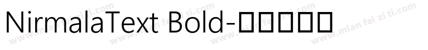 NirmalaText Bold字体转换